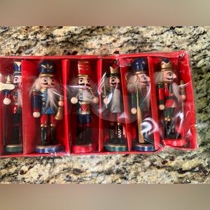 Nutcracker Ornaments - Set of Six Styles Detailed Christmas New In Box 5.5”
